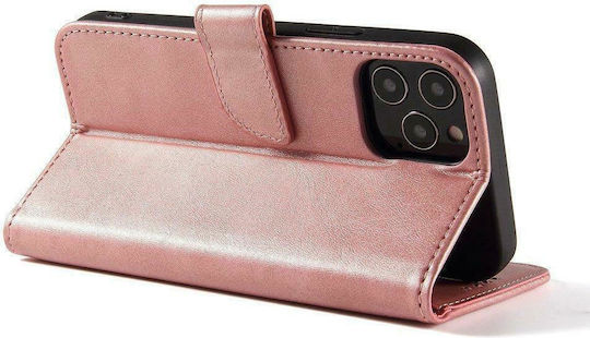 Hurtel Magnet Elegant Book Δερματίνης Ροζ (Redmi Note 9T)