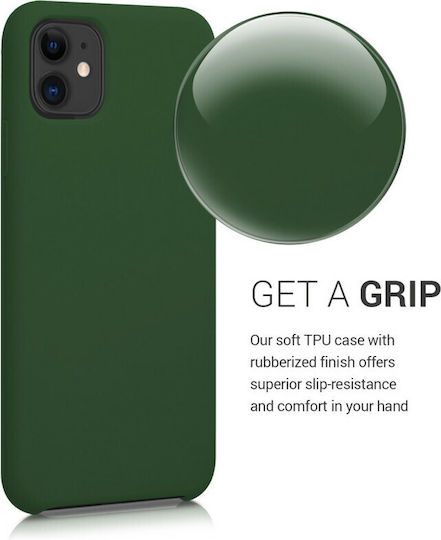 KWmobile Flexible Back Cover Silicone Green (iPhone 11) 49724.80