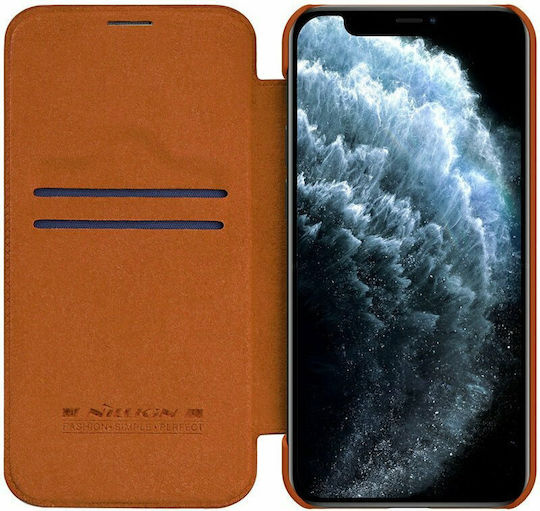 Nillkin Qin Buchen Sie Synthetisches Leder Braun (iPhone 12 mini)