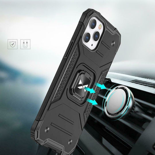 Wozinsky Ring Armor Back Cover Πλαστικό Μαύρο (iPhone 13 Pro)