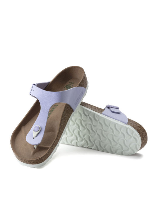 Gizeh Vegan Birko-Flor Nubuck Дамски Анатомични Сандали Лилав Мъгла Нормална Кройка