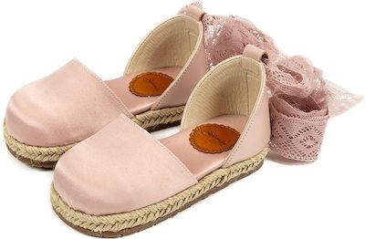 Babywalker Еспадрили за кръщене от естествена кожа Dusty Pink