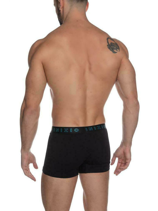 Inizio Herren Boxershorts Black/Silver 1Packung