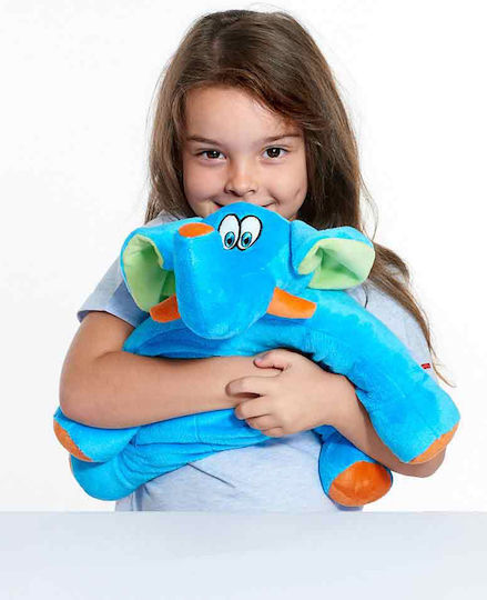 Travel Blue Βρεφικό Μαξιλάρι Ταξιδιού Μπλε Τrunky Τhe Elephant