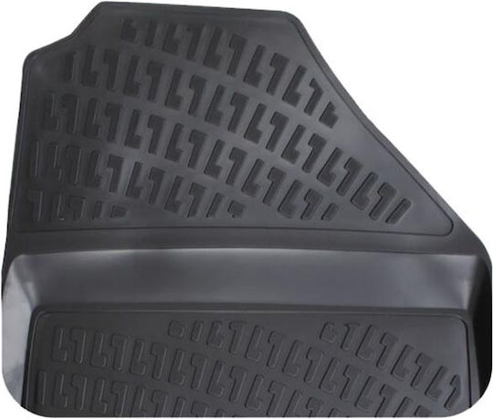 Rizline Set of Front and Rear Mats 4pcs Tray Type for Hyundai IONIQ 2016 Black