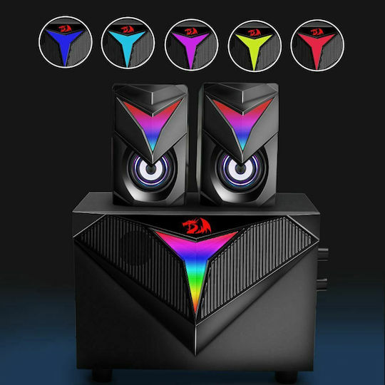 Redragon Toccata GS700 2.1 Speakers with RGB 11W Black