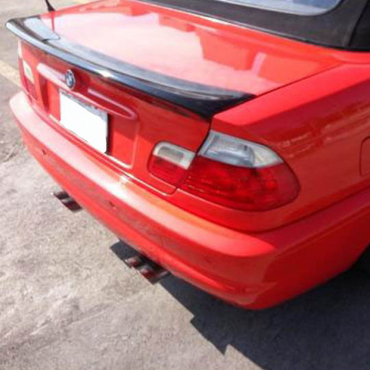 Carner Trunk Lid Spoiler Fiberglass BMW Series 3 SsangYong Subaru Suzuki Toyota Volkswagen Volvo Zastava E46 1999-2005 Cabrio CSL Look