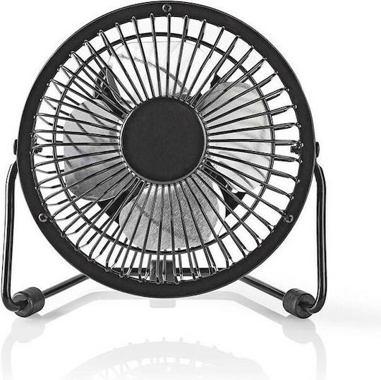Nedis Metal Mini Ventilator USB Schwarz
