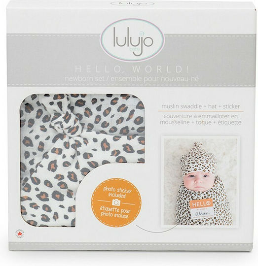 Lulujo Baby Gift Set Hello World for Boy for 0-4 months 2pcs