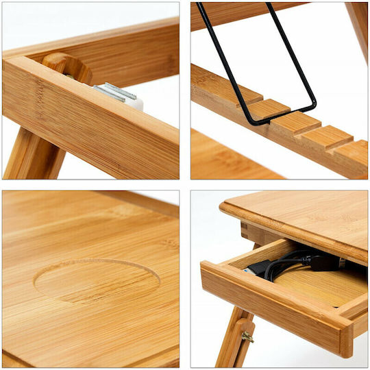 Relaxdays Laptop-Ständer Für Laptop Bis 19 Braun 10019147