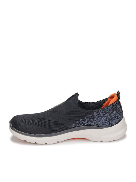 Go Walk 6 Men's Canvas Slip-Ons Blue