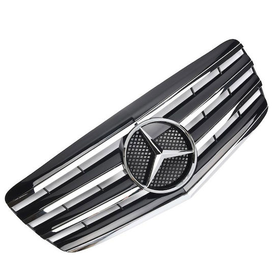 Carner Μάσκα για Mercedes-Benz E-Class W211 2006-2009 AMG Look Μαύρο/Χρώμιο