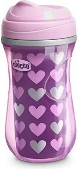 Chicco Baby Cup Active made of Plastic Purple Hearts 266ml for 14m+m+