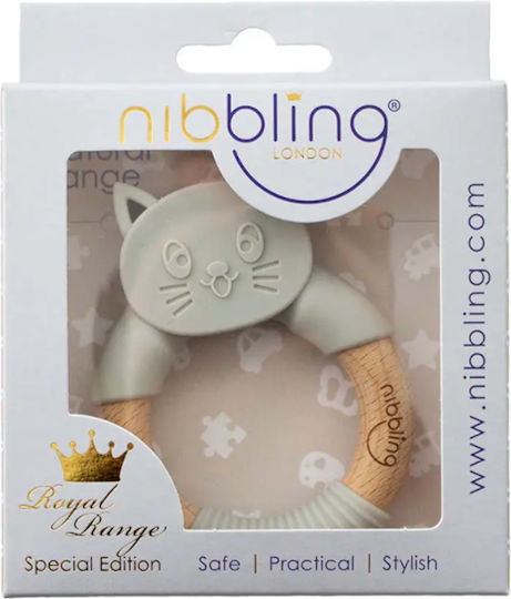 Nibbling Teether Ring for Teething from Wood for 3 Months+