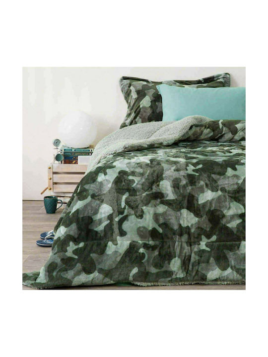 Borea Kids Duvet Cover Single Army Green 160x220cm