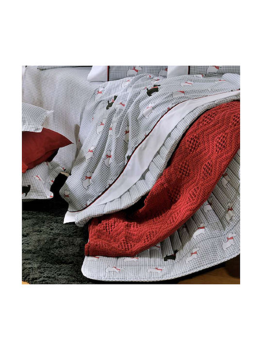Down Town Home Παιδικό Πάπλωμα Μονό Μάλλινο 767 Γκρι 170x240εκ.
