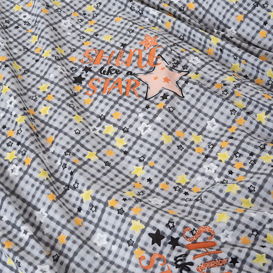 Palamaiki Kids Duvet Glow in the Dark Single Luminous Cluster Grey 160x240cm