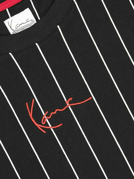 Karl Kani Ανδρικό T-shirt Μαύρο με Ρίγες