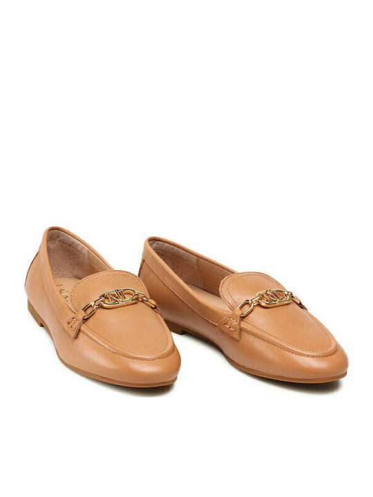 Averi Leather Women's Loafers in Brown Color