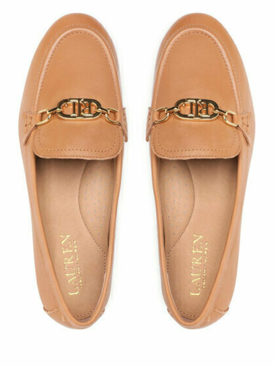 Averi Leather Women's Loafers in Brown Color