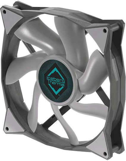 Iceberg Thermal IceGALE Gehäuselüfter 140mm (1600rpm / 96cfm) Ohne LEDs Beleuchtung und Verbindung 4-Pin PWM Graue