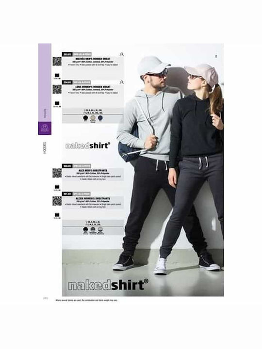 Nakedshirt Matheo Sweat cu glugă gri 20385