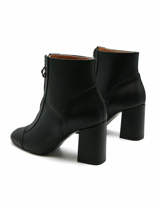 Leather Women's Ankle Boots Black