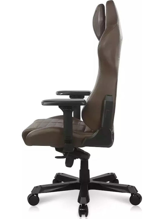 Dxracer Master Геймърски стол Кожена с регулируеми подлакътници Кафяв