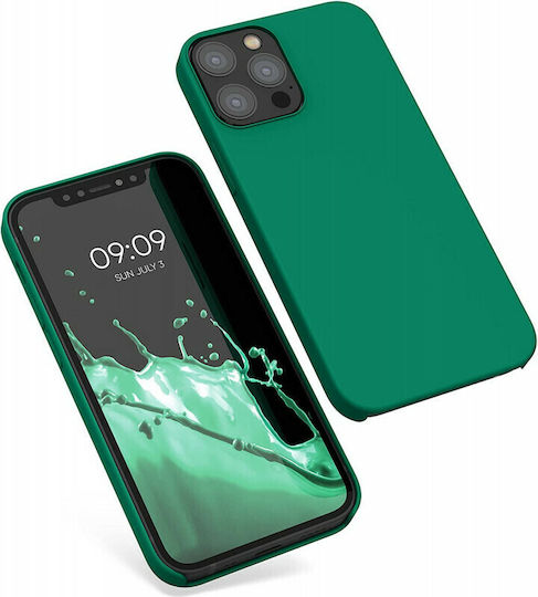 KWmobile Rubber Back Cover Silicone Emerald Green (iPhone 12 / 12 Pro)
