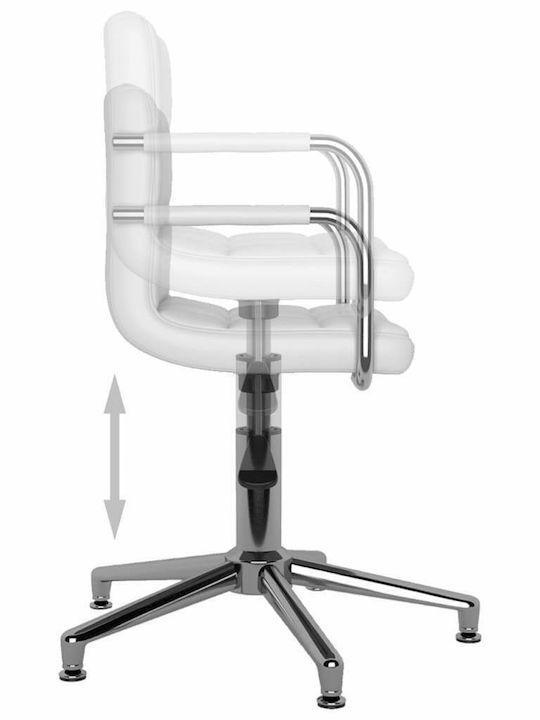 Stuhl mit Armlehnen White 48x47x74.5cm 2Stück