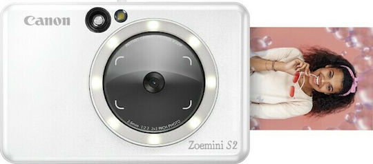 Canon Zoemini S2 Instant Camera Pearl White