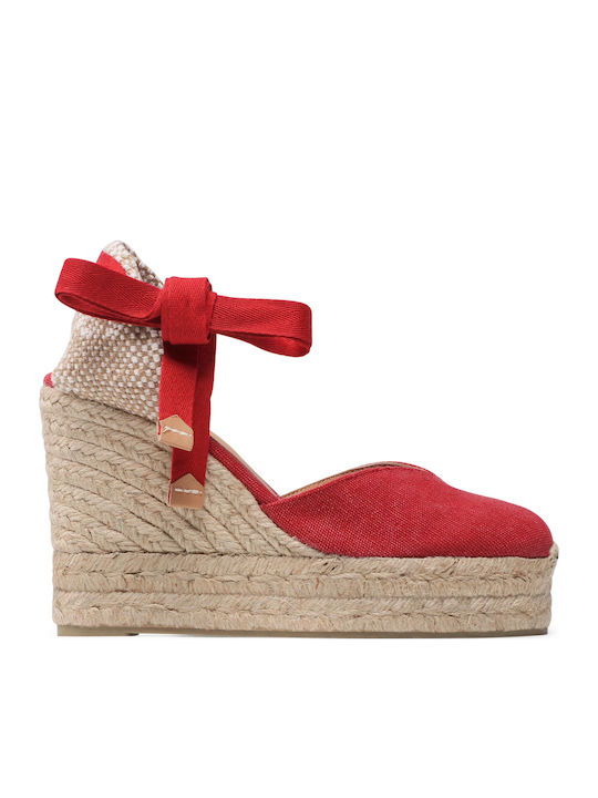 Chiara Platforme Dama Tip Espadrile Roșii