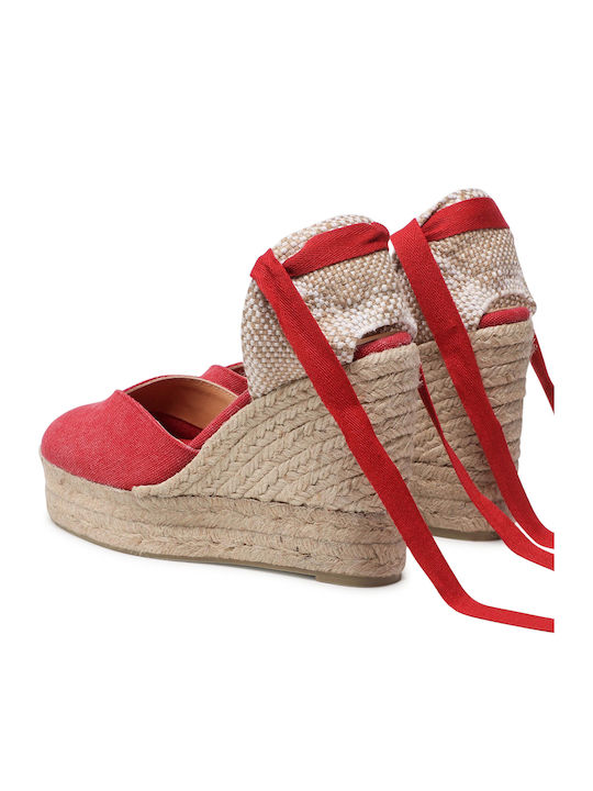Chiara Platforme Dama Tip Espadrile Roșii