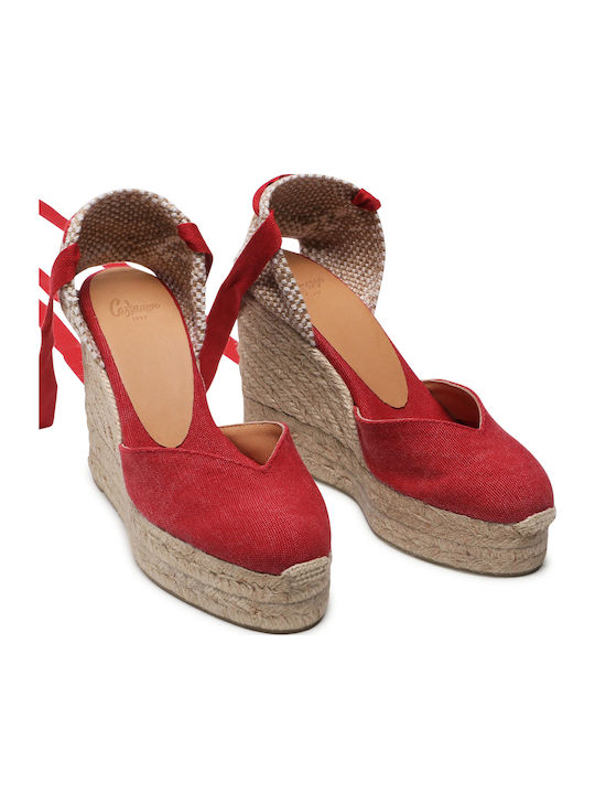 Chiara Platforme Dama Tip Espadrile Roșii