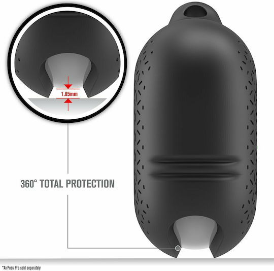 Catalyst Vibe Husă cu cârlig în culoarea Negru pentru Apple AirPods 3