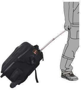 E-Image Rolling Camcorder Bag Oscar B20 EI-EB0904 Waterproof in Black Colour