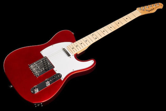 Harley Benton TE-20MN Electric Guitar Telecaster with SS Pickup Configuration Candy Apple Red