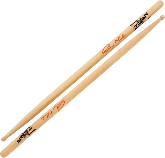 Zildjian Hickory Drumsticks Drums Signature Dennis Chambers Artist Series with Tip Shape Drop