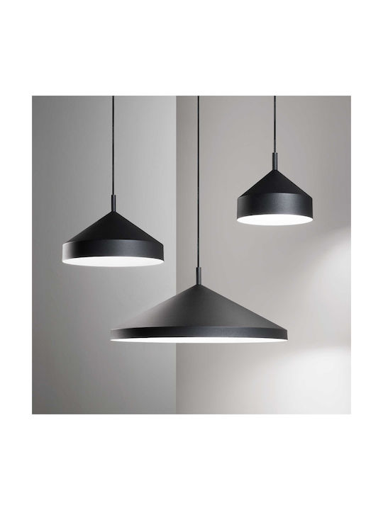 Ideal Lux Yurta Pendant Light Single-Light for Socket E27 Black