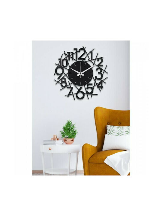 Freebox Wall Clock Metallic Black Ø41cm