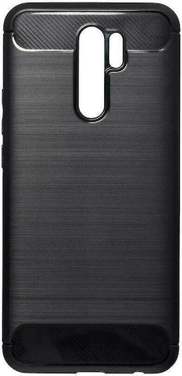 Forcell Carbon Back Cover Σιλικόνης Μαύρο (Redmi 9)