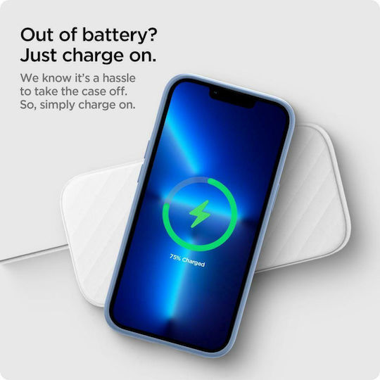 Spigen Silicone Fit Back Cover Σιλικόνης Sierra Blue (iPhone 13 Pro Max)
