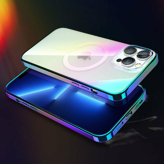 Kingxbar Nebula Back Cover Σιλικόνης Rainbow Transparent (iPhone 13 Pro)