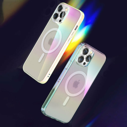 Kingxbar Nebula Back Cover Σιλικόνης Rainbow Transparent (iPhone 13 Pro)