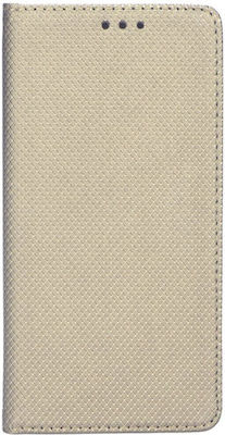 Forcell Synthetic Leather Book Gold (Galaxy S9)