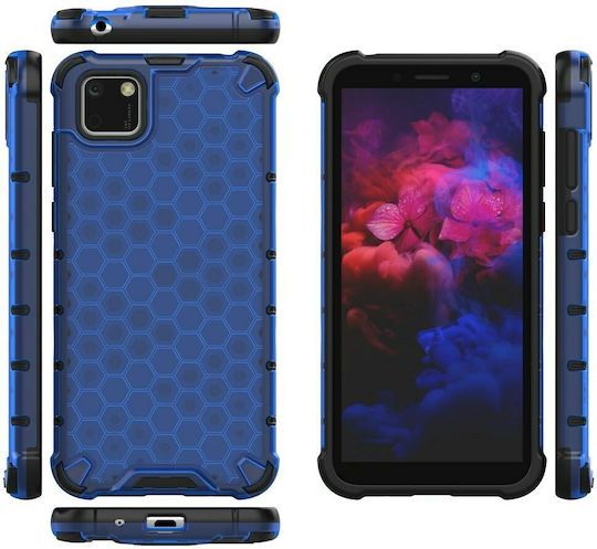 Hurtel Honeycomb Back Cover Πλαστικό Μπλε (Huawei Y5p)