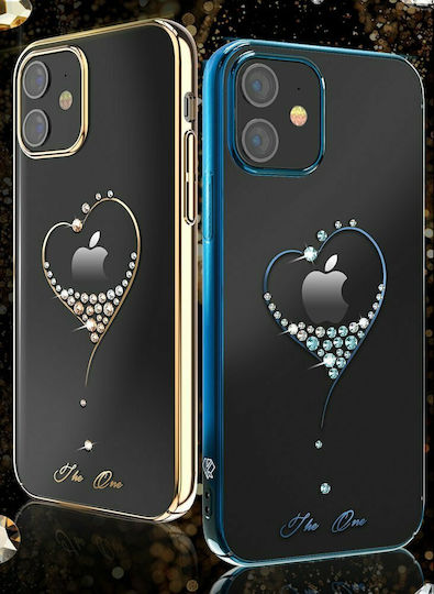 Kingxbar Wish with Swarovski Crystals Задна корица Пластмаса Син (iPhone 12 Pro Max)