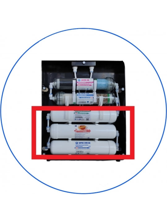 Aqua Filter Filtru de Apă de Înlocuire pentru Sub Blat din Cărbune Activ 12" Excito-HF-CRT 3buc