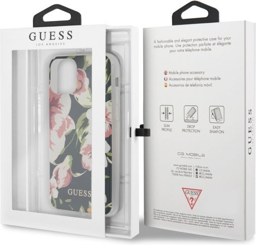 Guess Flower Shiny N.3 Back Cover Σιλικόνης Πολύχρωμο (iPhone 11 Pro Max)