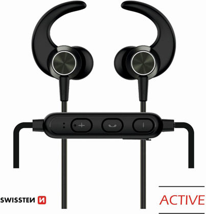 Swissten Active 51105090 In-ear Bluetooth Handsfree Căști Negru